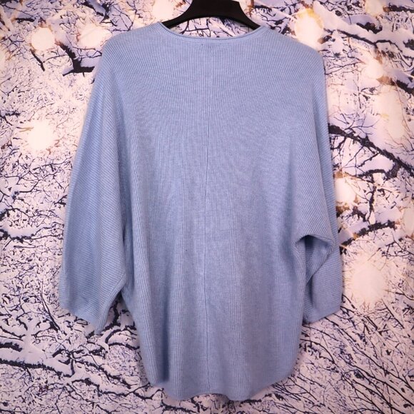 BABY BLUE SWEATER S J Jill Pastel V-Neck Spring Office Work Casual Easter Spring - Picture 7 of 8